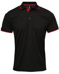 PREMIER - Coolchecker Contrast Pique Polo Shirt - Lyst