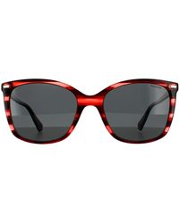 Polaroid - Square Havana Polarized 90041091 - Lyst