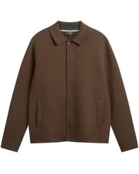 Ted Baker - Freder Heavy Knitted Cardigan Jacket Cotton - Lyst