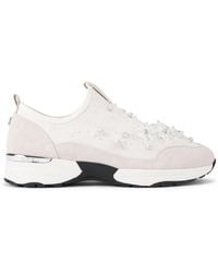 Carvela Kurt Geiger - Suede Fabric Tempo Jewel Sneakers - Lyst