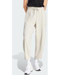 adidas - Essentials Contemporary Logo Fleece Barrel Pants - Lyst