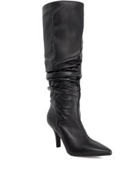 Dune - Santi Slouchy Leather Knee High Boots - Lyst