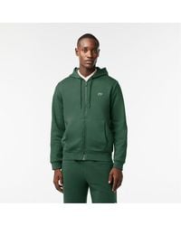 Lacoste - Zipped Fleece Hoodie - Lyst