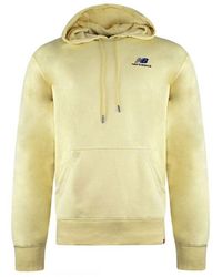 New Balance - Long Sleeve Essentials Embroidered Hoodie Mt11550 Psw Cotton - Lyst