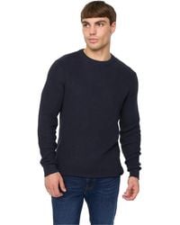 Crosshatch - Jampster Knitted Crew Neck Sweatshirt Cotton - Lyst