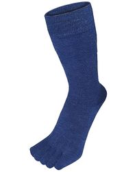 Toetoe - Ladies Outdoor Soft Wool Moisture Wicking Mid Calf Toe Socks - Lyst