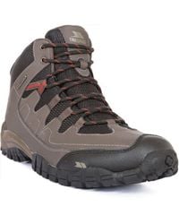 Trespass - Finley Mid Cut Pu Mesh Waterproof Walking Hiking Boots - Lyst
