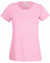 Fruit Of The Loom - Ladies/ Lady-Fit Valueweight Short Sleeve T-Shirt (Pack Of 5) (Light) Cotton - Lyst