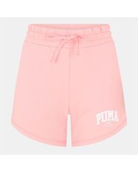 PUMA - High Waist Woven Tracksuit Shorts - Lyst