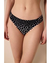 Penti - Mid-Waist Polka Dot Cut-Out Bikini Bottoms - Lyst