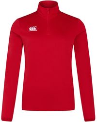 Canterbury - Ladies Club Quarter Zip Training Midlayer (Flag) - Lyst