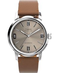 Timex - Marlin Watch Tw2W59300 Leather (Archived) - Lyst