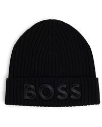 BOSS - Accessories Logo Emed Lara Beanie - Lyst