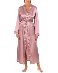 Kisses&Love - Cross 3/4 Sleeve Robe With Drawstring Closure 2116 - Lyst