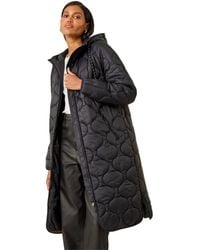 Roman - Quilted Hooded Coat - Lyst