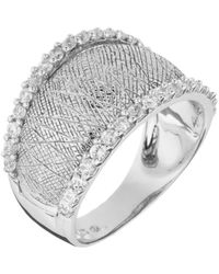 Orphelia - Ladies Embellished 925 Sterling Ring - Lyst