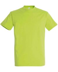 Sol's - Imperial Zwaar T-shirt Voor Volwassenen (appelgroen) - Lyst