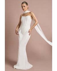 Boohoo - Bandeau Bandage Corset Top - Lyst