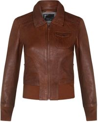 Infinity Leather - Ma-1 Varsity Bomber Jacket-Modbury - Lyst