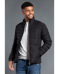 Nines - Funnel Neck Padded Jacket With Zip Fastening - Lyst