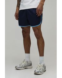BoohooMAN - Racer Fit Tricot Piping Detail Short - Lyst