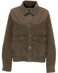 Dreimaster - Lichte Jas Dames Militaire Olijf - Lyst