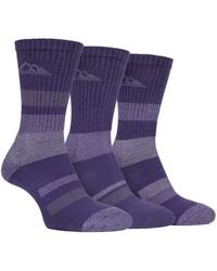 Storm Bloc - 3 Pairs Ladies Anti Blister Cotton Hiking Socks With Padded Sole - Lyst