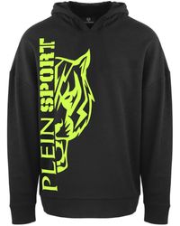 Philipp Plein - Zijlogo Zwarte Hoodie - Lyst