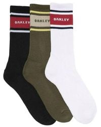 Oakley - 3-Pack Long Socks 93318Ovt 100 - Lyst