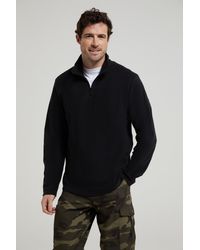 Mountain Warehouse - 'Camber Ii' Half Zip Fleece Top Antipill Breathable Casual Winter Sweater - Lyst
