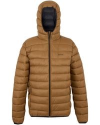 Regatta - Marizion Baffled Hooded Padded Jacket (Nut) - Lyst