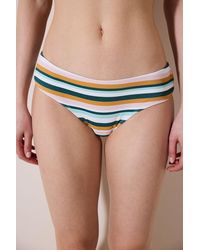 Penti - Striped Mid-Waist Hipster Bikini Bottoms - Lyst