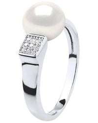 Diadema - Ring Adjustable Freshwater Pearl Jewelry 9-10Mm 925 - Lyst
