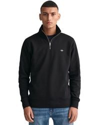 GANT - Herren Schild Halbe Zip Sweatshirt - Lyst