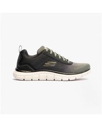 Skechers - Track-Ripkent Lace-Up Trainers//Dark Natural - Lyst