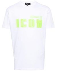 DSquared² - Cool Fit Blur Icon Logo T-Shirt Cotton - Lyst