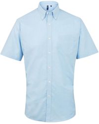 PREMIER - Signature Oxford Short Sleeve Work Shirt (Light) - Lyst