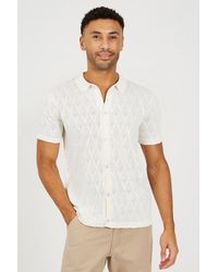 Brave Soul - Revere Collar Knitted Polo Shirt - Lyst