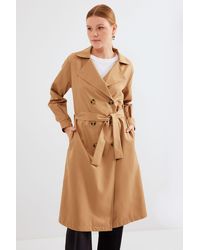 Bigdart - Double Breasted Long Trench Coat - Lyst
