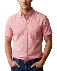 Tommy Hilfiger - Shirt Oxford Lightweight Short Sleeve Regular Fit Summer Top - Lyst