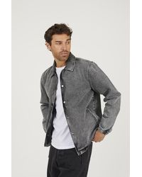 Brave Soul - Denim Coach Style Jacket - Lyst
