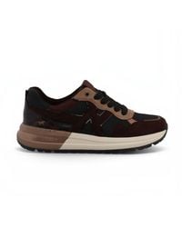 Mustang - Faux Leather Trainers Platform Sneakers - Lyst