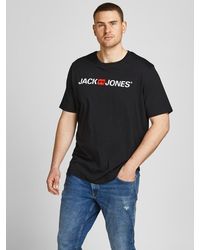 Jack & Jones - T-Shirt, King Size Short Sleeve Crew Neck - Lyst