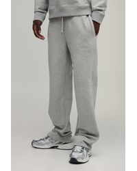BoohooMAN - Straight Fit Heavyweight Embroidered Jogger - Lyst