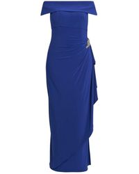 Gina Bacconi - Gail Off Shoulder Asymmetrical Dress With Hip Detail - Lyst