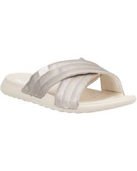 HEYDUDE - Christi Slide Distressed Polyurethane Sandals - Lyst