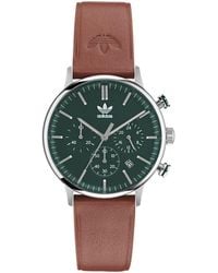 adidas Originals - Code One Chrono Watch Aosy22531 Leather - Lyst