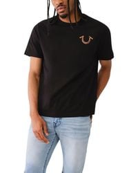 TRUE RELIGION - 108186 T Shirts Relaxed Fit Short Sleeve Summer Cotton Tee - Lyst