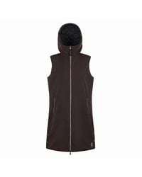 Museum - Solid Patterned Hooded Gilet - Lyst