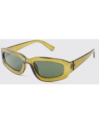 BoohooMAN - Rectangle Sunglasses - Lyst